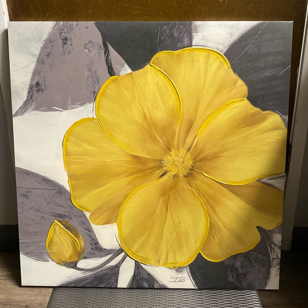 Canvas Flower Art